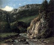 Gustave Courbet Stream in the Jura Mountains oil painting on canvas